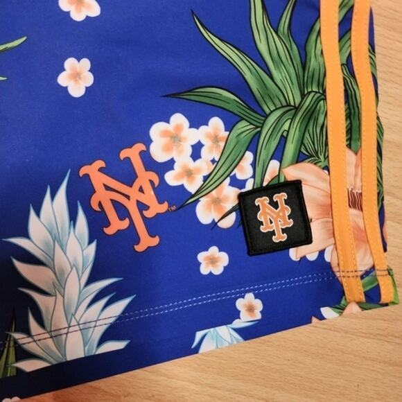 Men's New York Mets Summer Hurley x '47 Royal Phantom Tailgate Swim Shorts - Picture 6 of 10